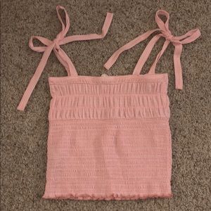 Forever 21. Tank top. Orange and white stripe.